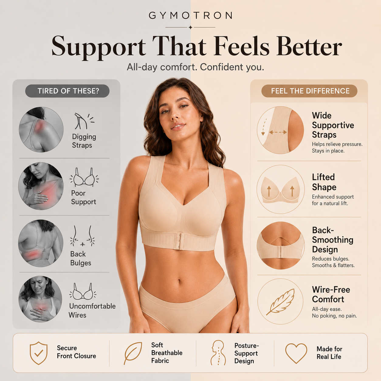 Gymotron Wireless Support Bra™