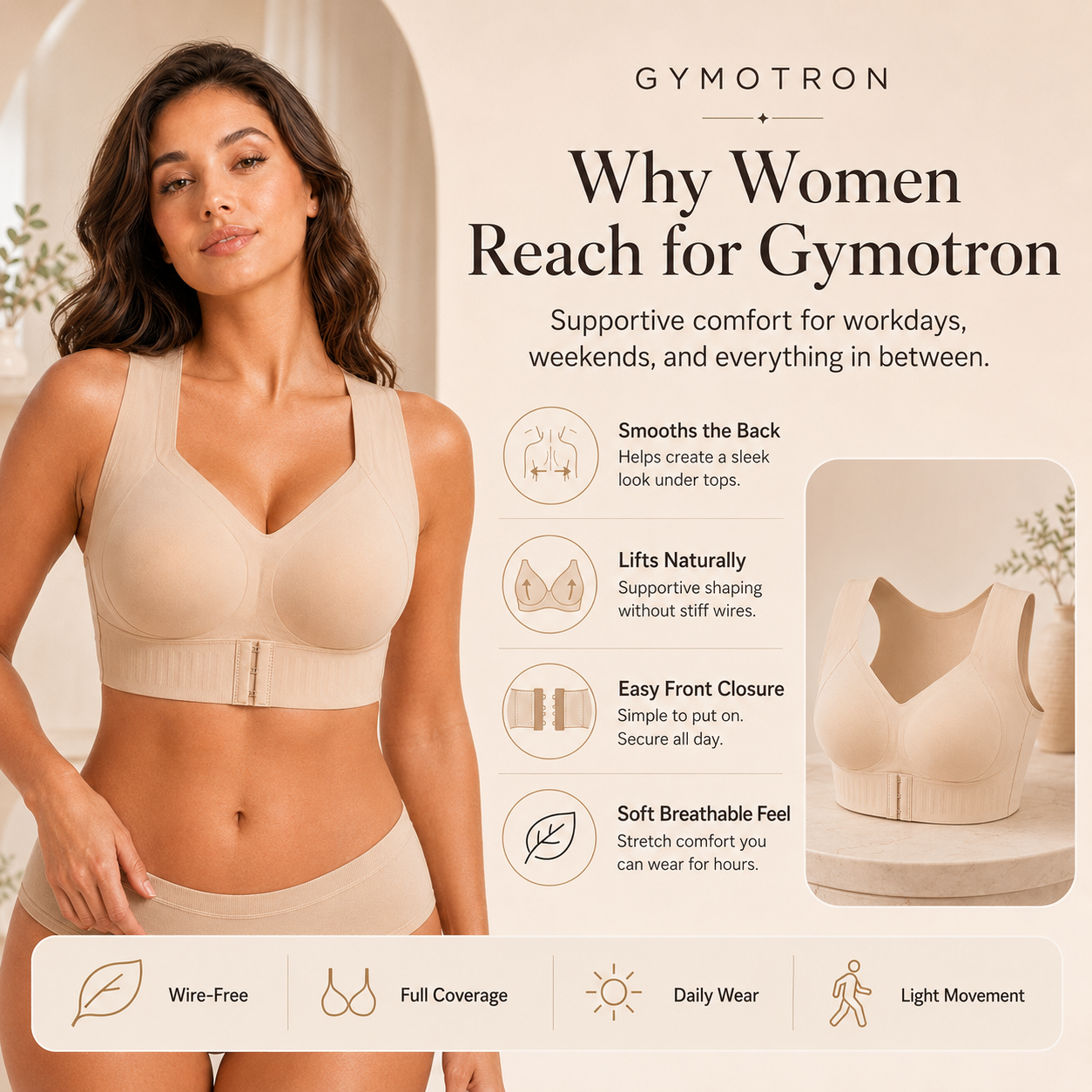 Gymotron Wireless Support Bra™